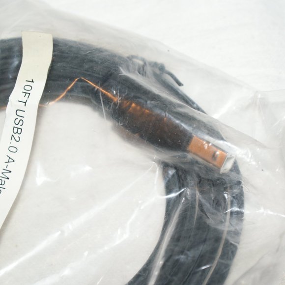 USB Cable 10Ft A-Male to B-Male USB 2.0 - Picture 2 of 5